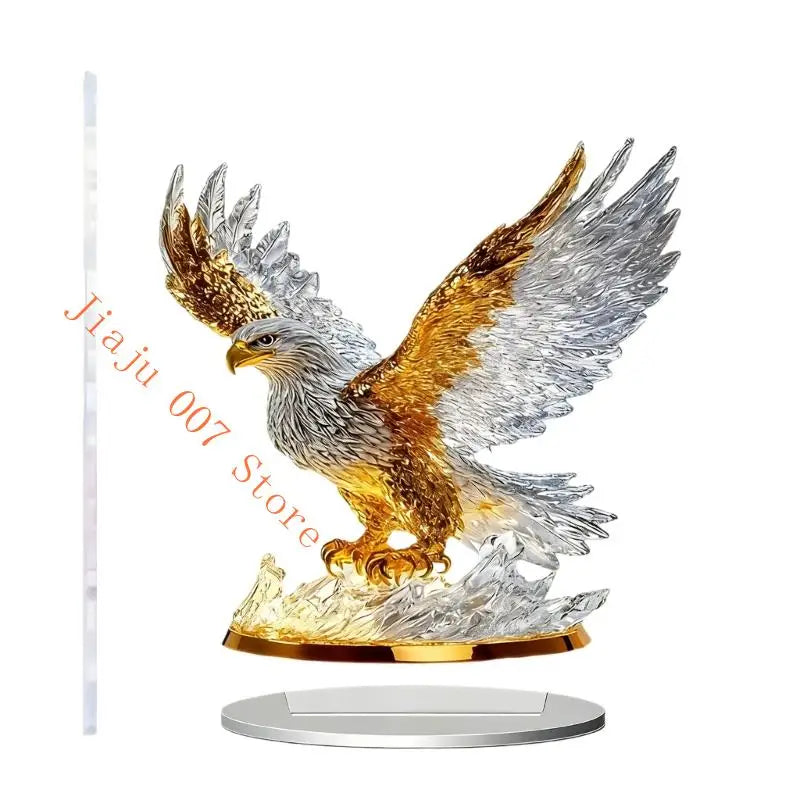 2D Acrylic Kite Bird Figurine | Animal Desk Sculpture Ornament Decorative Figurine Vue A CN