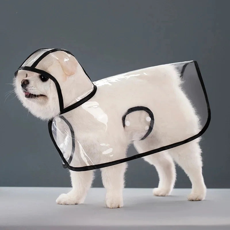 PU Reflective Hooded Pet Raincoat Waterproof Dog Coat Lightweight Adjustable Easy Clean For Rainy Walks For Small Dogs Cute Gift Vue