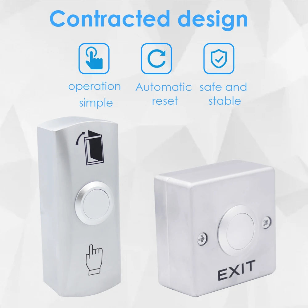 Z53D3 Zinc Alloy Exit Button Switch NO/NC/COM Push Exit Door Release Button Switch Access Control exit button Vue