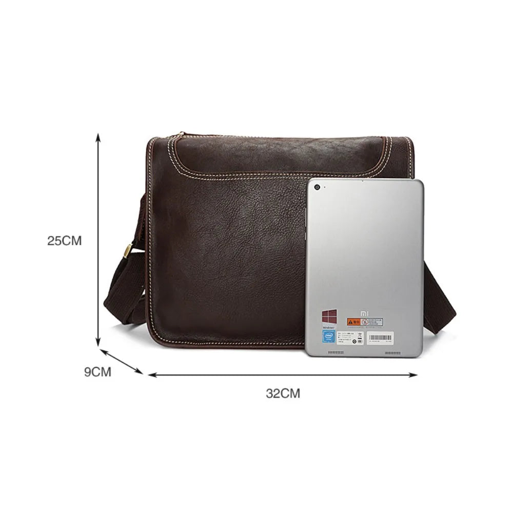 Japanese Men's Shoulder Bag Men's High-end Leather Men's Bag Messenger Bag Messenger Bag Commuter Men's Satchel Bag Vue