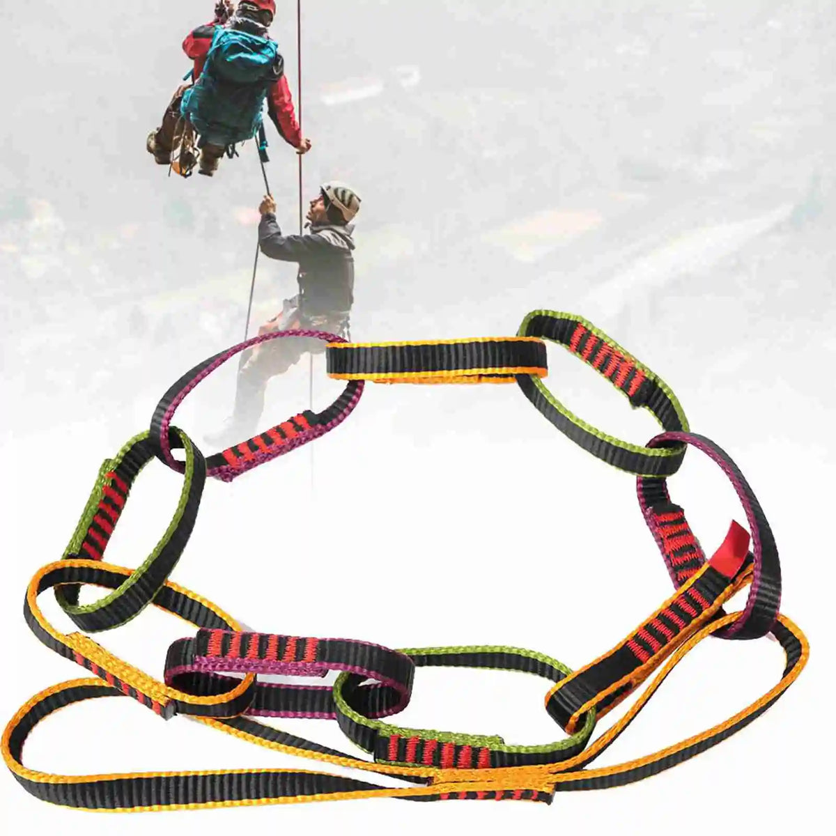 Daisy Rope Outdoor Nylon Climbing Equipment Downhill Forming Ring Sling Daisy Chain Rope Daisy Chain Rope Vue