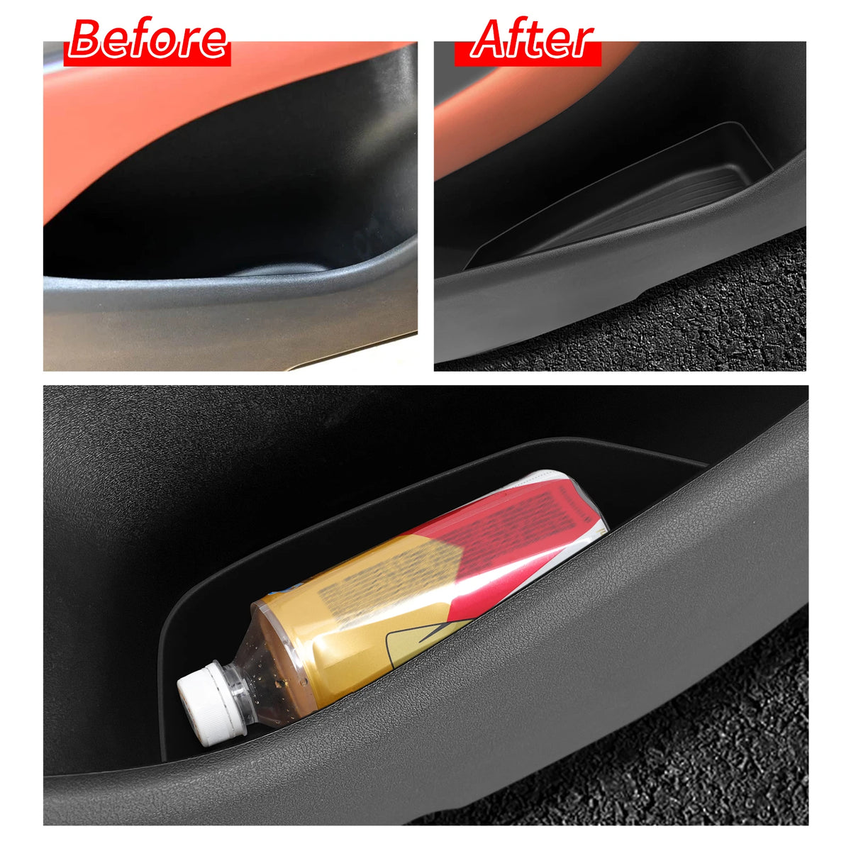 Smabee for BYD Tang L/Atto 8/Sealion 8 2025 2026 Door Side Storage Box TPE Front Rear Door Handle Tray Organizer Accessories Vue
