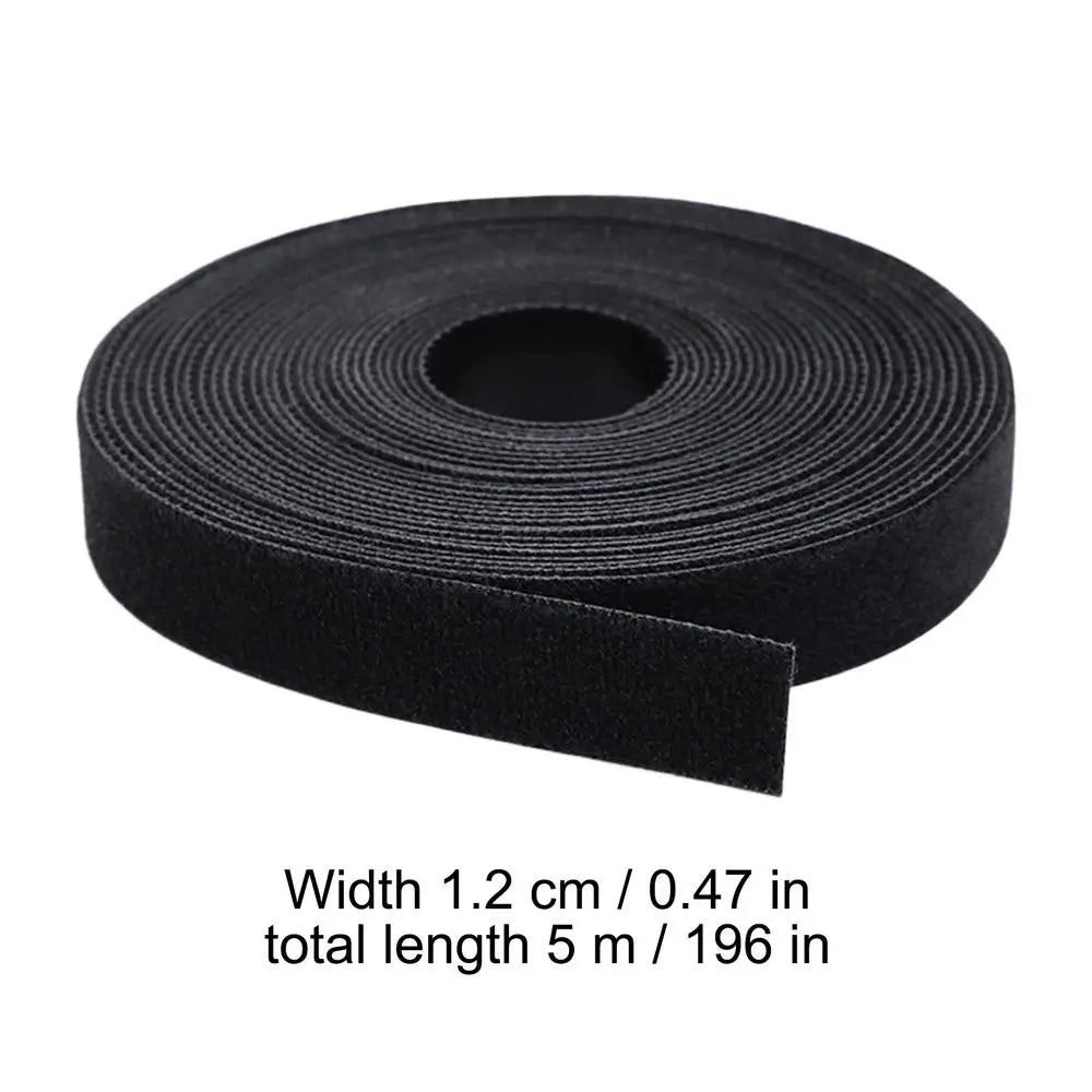Reusable Self Adhesive Nylon Cable Straps Adjustable Multifunction Wire Arrangement Fastener Durable Cable Ties for TV PC Laptop Vue A