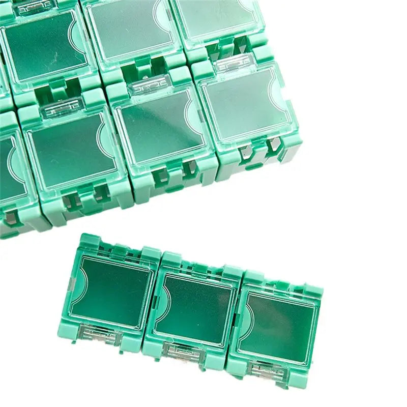 ABKW-SMD SMT Electronic Component Container Mini Storage Boxes Kit For Electronic Components Electronic Components Storage Box B Vue