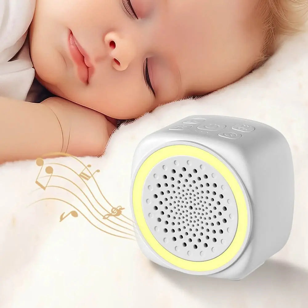 with RGB Lighting Baby White Noise Machine White 26 Types Soothing Music Sleep Sound Player Night Light with Timer Soft Lighting Vue