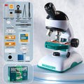 Kids 1200X HD Optical Microscope STEM Science Kit with Light Kids Science Microscope Vue 1200X