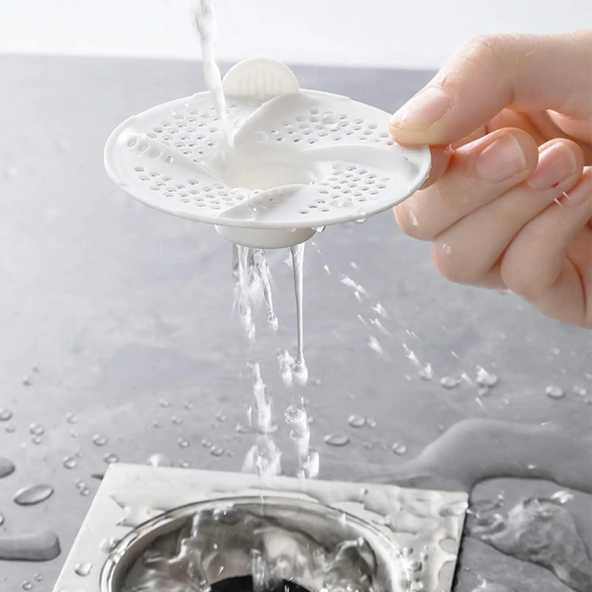 3 Pieces Shower Drain Hair Catcher Floor Hair Filter Strainer for Home Living Bathroom Tub Laundry Garage Apartment Vue