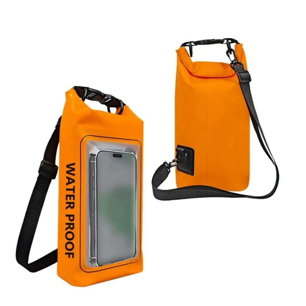 PVC Clip Swimming Waterproof Bag Outdoor Mesh Material Messenger