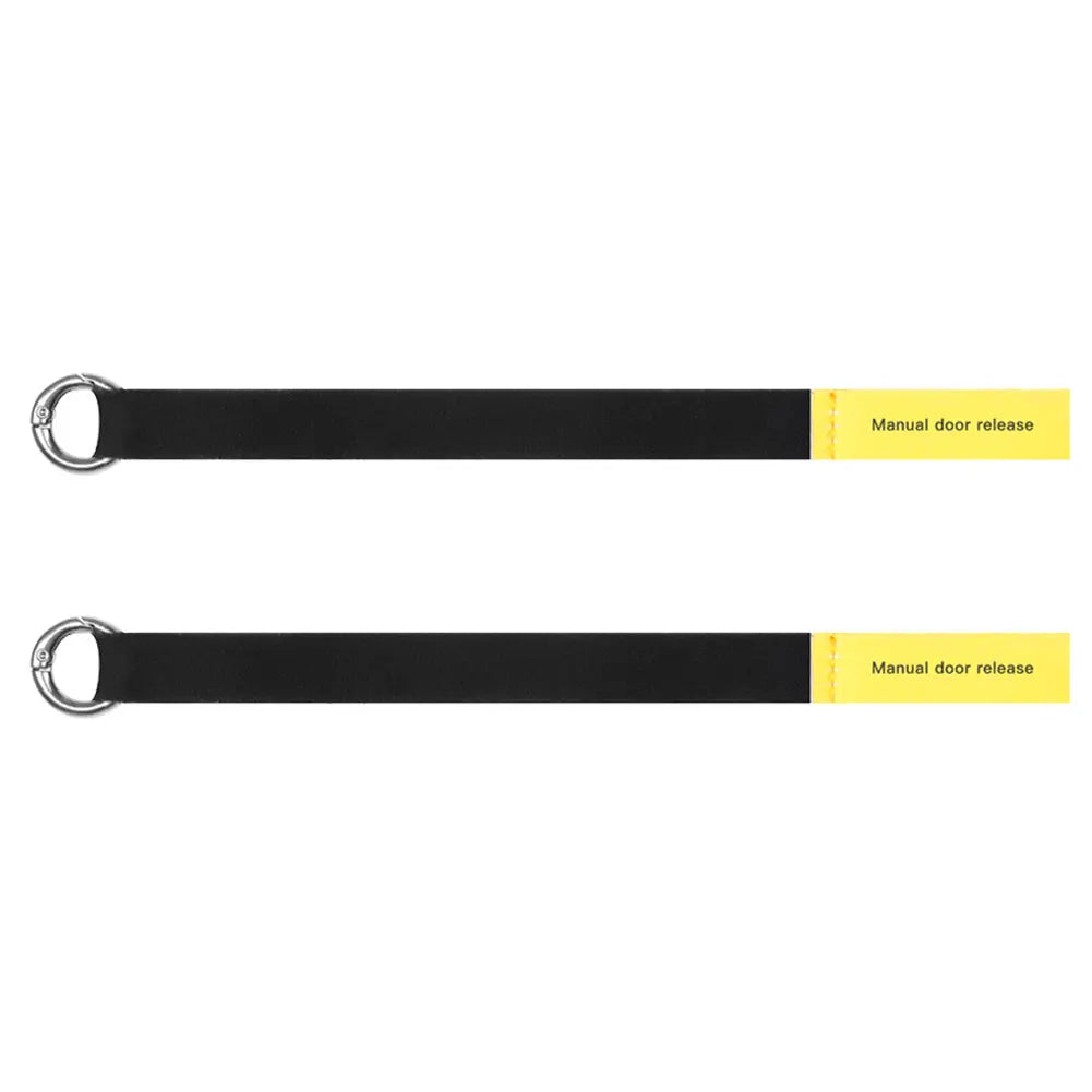 Manual Door Release Back Door Release Handle Rear Door Emergency Puller Extended Emergency Safety Pull Rope for Tesla Model Y Vue