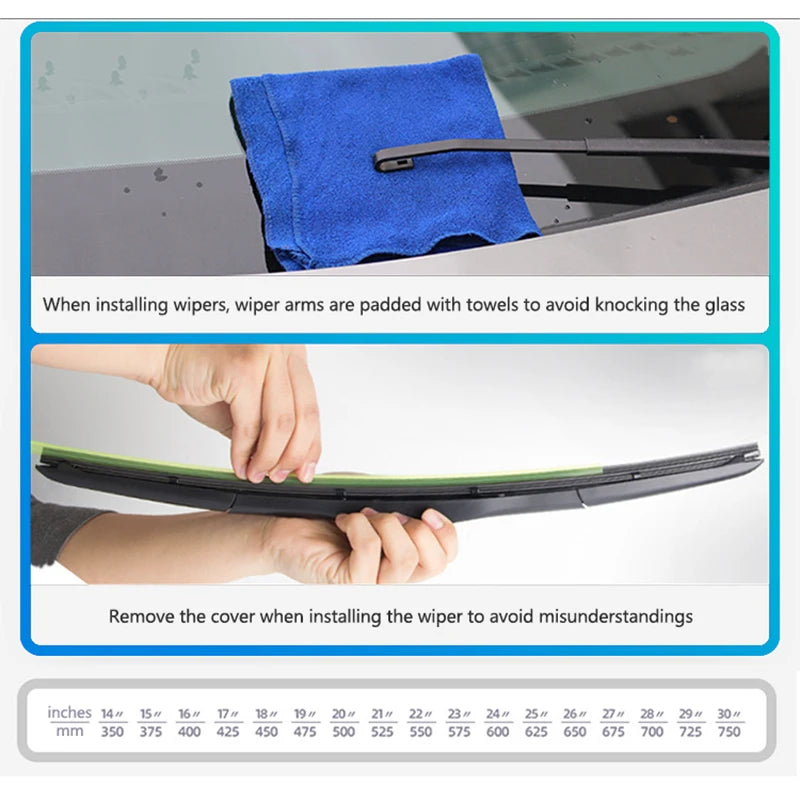Kia Seltos 2021–2026 Beam Wiper Blades 24"+18" | Front Set Beam Wiper Blades Vue