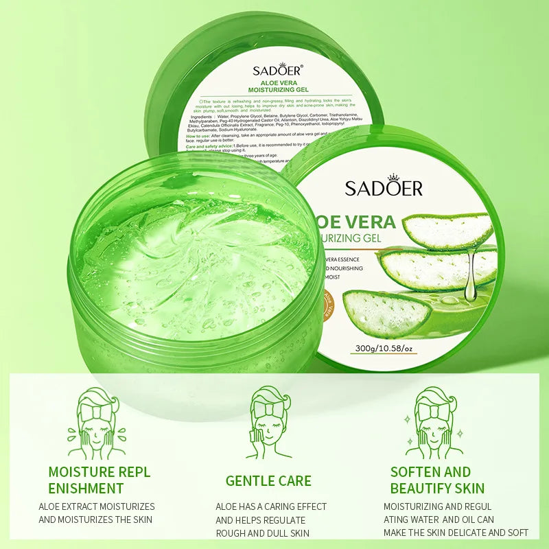 Aloe Vera Gel Moisturizing Cream Facial Brightening Skin Care Product Vue