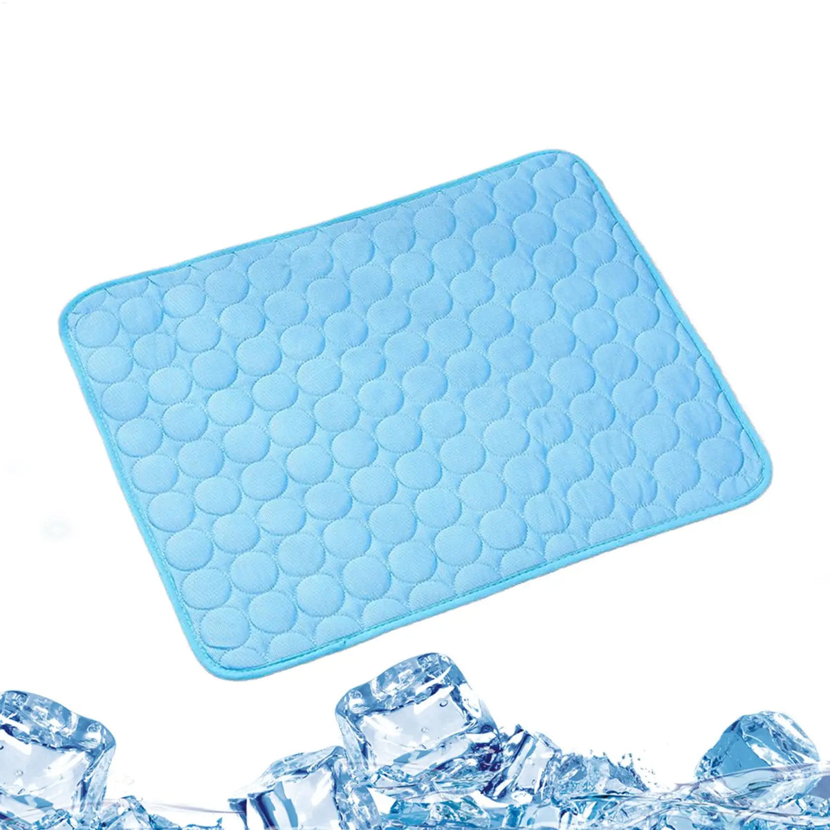 Ice-Silk Pet Cooling Mat, Breathable Washable Tear-Resistant Summer Pad, Portable Cool Mat for Dogs Cats, Camping Travel Beach Vue