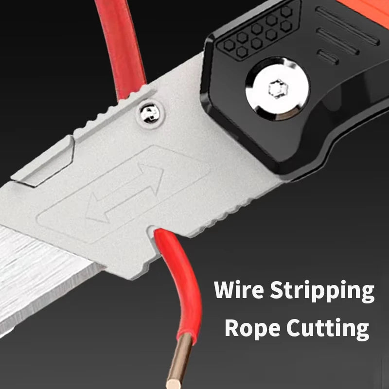 Acero de Arte, Cuchillo Bocina Seguridad con Caja de Almacenamiento para Cortar hand tools blades de Utilidad SK2 con Gancho - Vue