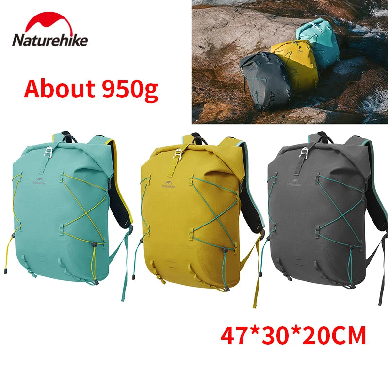Naturehike Whale Fall 2.0 IPX7 Waterproof 28L Backpack 950g Waterproof Hiking Backpack Vue