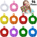 ABKW-192 Pieces Loom Potholder Loops Weaving Loom Loops Weaving Craft Loops With Multiple Colors For DIY Crafts Supplies Vue colorful