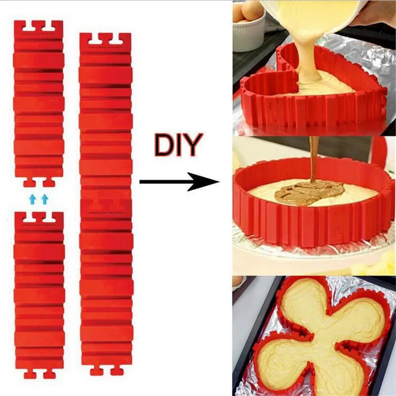Baking Snake Silicone Cake Mold DIY Magic Heart Shade Rectangular Round Shade Cake Mold Pastry Tools Kitchen Baking Pastry Tools Vue