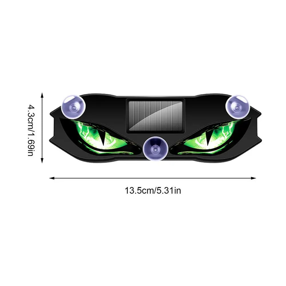 Solar Eye Warning Light Waterproof Reflective for SUV Truck Van RV Bike Motorcycles Sports Daily Windshield Rear Garage Drive Vue Green
