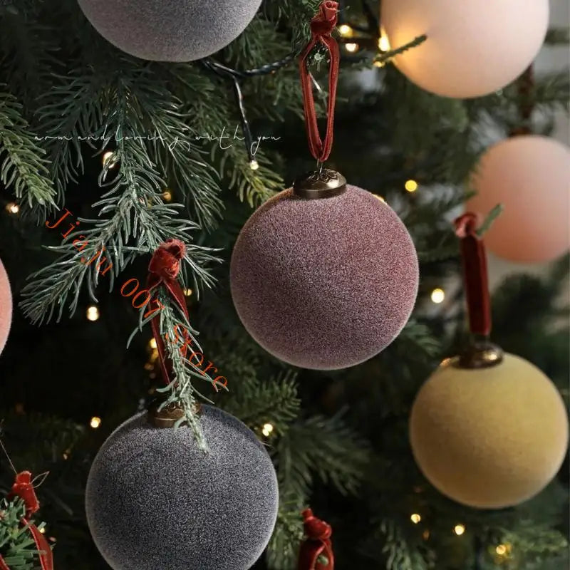 Shatterproof Velvet Christmas Ball Ornaments – 9-Piece Set Christmas Ball Ornaments Vue