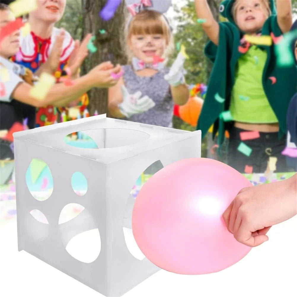 11 Holes Balloon Sizer Box Square Balloon Measurement Box for Birthday Party Wedding Decor Vue