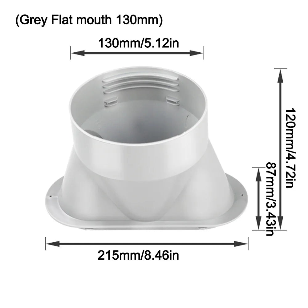 ABS Air Conditioner Exhaust Hose Connector Replacement Round Square Vue 04