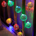 1PC 1.5M10LED Mirror Ball String Lights - Battery-Powered, for Bar Parties, Disco Holiday Ambiance Halloween Chrismas Decor Vue Multicolor 1PC 1.5M10LED