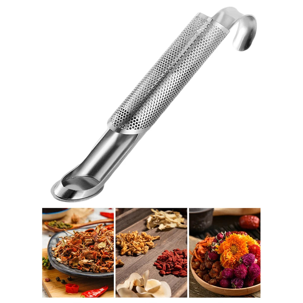 Stainless Steel Tea Strainer Tea Diffuser Hot Tea Strainer Hanging Handle Type Filter Stick for Loose Tea Leaves Vue