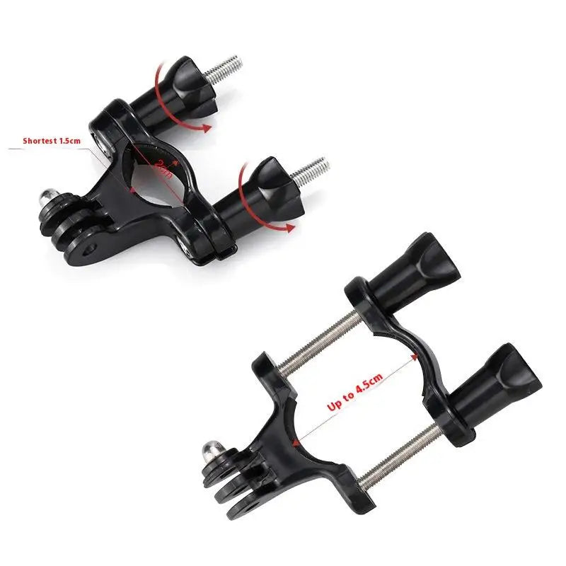 Bike Handlebar Seatpost Mount Adjustable Pivot Arm Metal Clamp Bracket For Sports Camera Cycling Accessories Vue