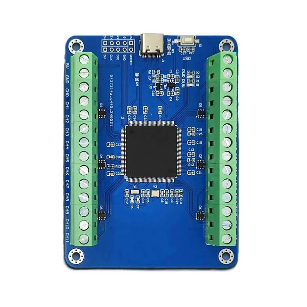 STM32F407ZET6 24 Channel 12 Bit AD Sampling Module Data Acquisition Type-C Interface 0-3V Input Vue