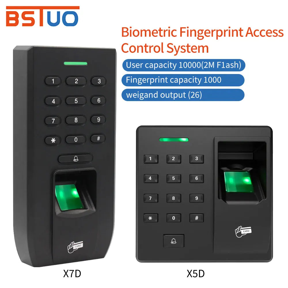 New Quality Biometric Keypad Fingerprint Access Control Machine Digital RFID Card Reader Scanner Sensor For Electric Door Lock Vue
