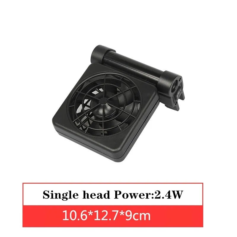 1/2/3/4 Aquarium Fans Chillers Water Temperature Control Fish Tank Cooling Fan System for Salt Fresh Water Marine Tank Pond Vue Style 1