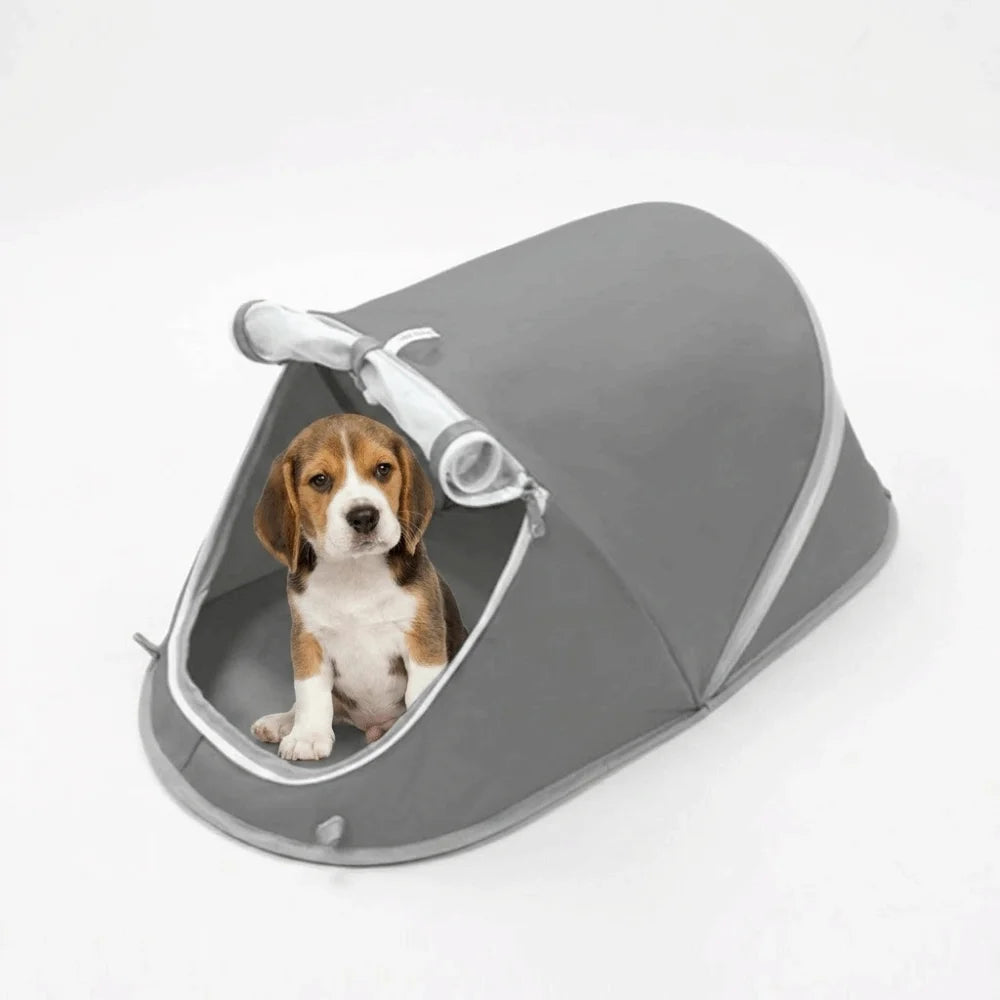 Portable Breathable Foldable Pet Tent Removable Sunproof Cat Sleeping Bed Ventilated Mosquito-Proof Dog Cave Hut Puppy Vue