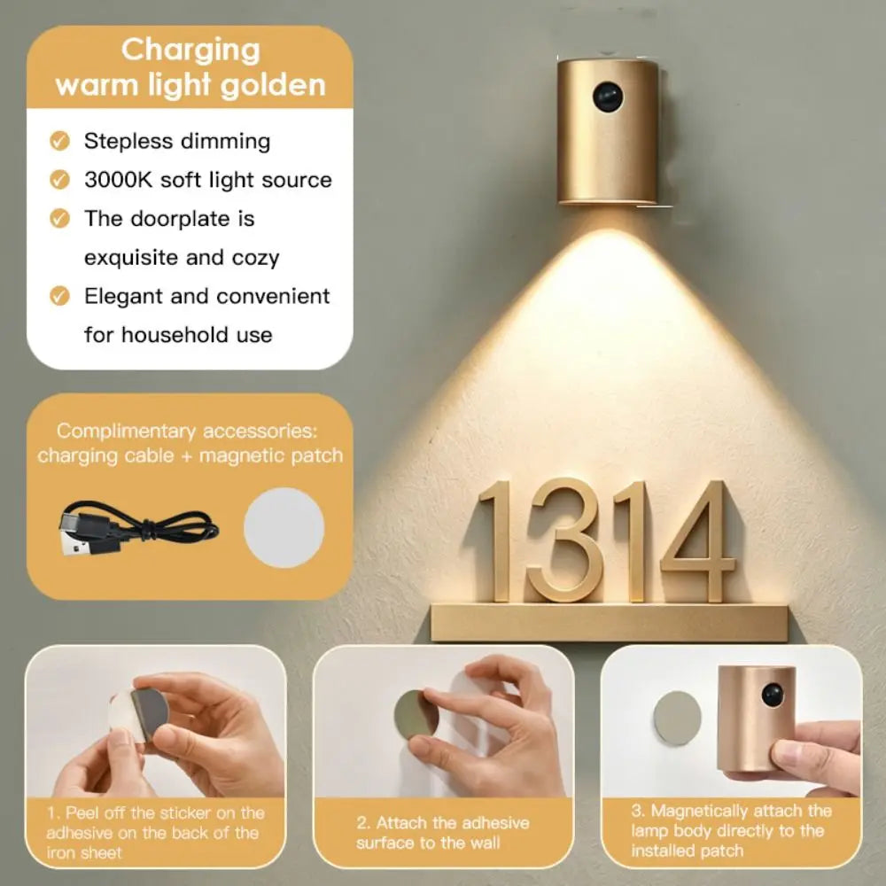Rechargeable Human Body Sensing Wall Light Magnetic Atmosphere Light Magnetic Night Light Human Body Induction Vue