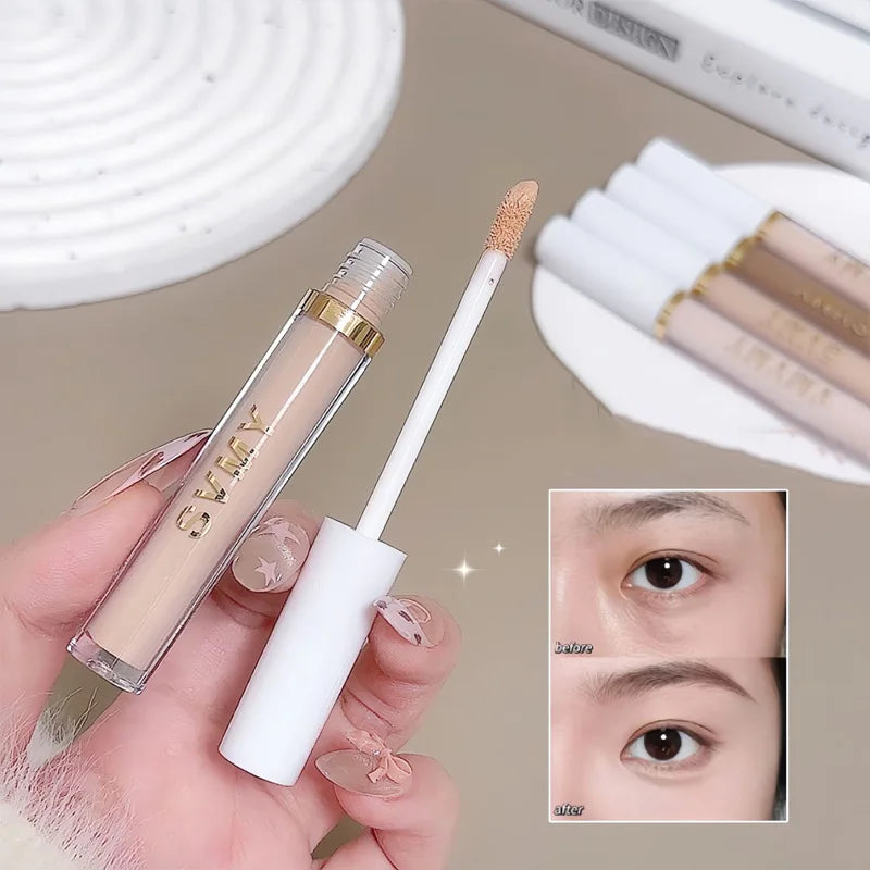4 Colors Silky Concealer Foundation Cream Cover Acne Marks Spots Dark Eye Circles Face Brightening Skin Whitening Concealer Vue