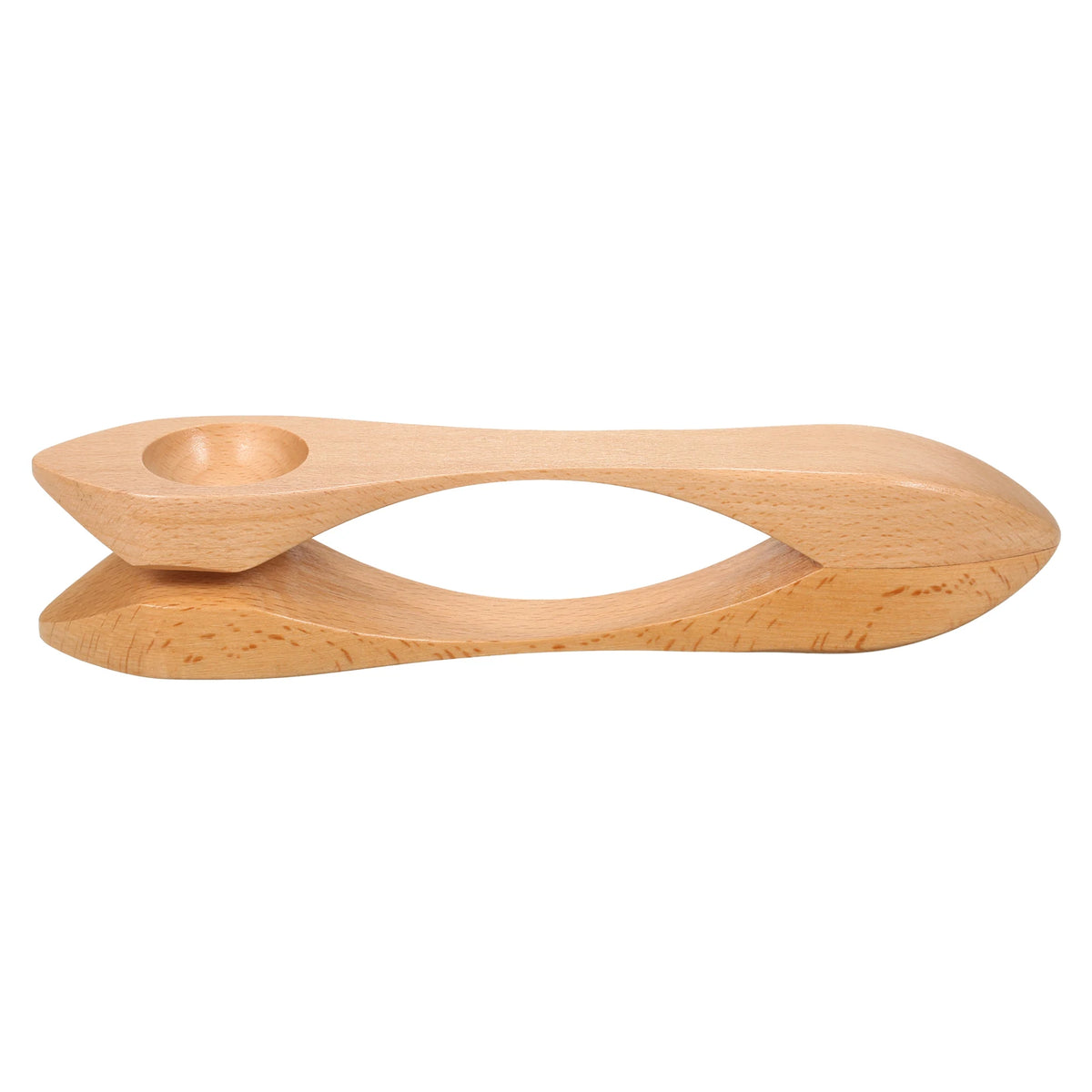 Wooden Musical Spoon Folk Percussion Instrument Natural Wood Folk Sound Traditional Percussion Spoons Great Gift for Children Vue