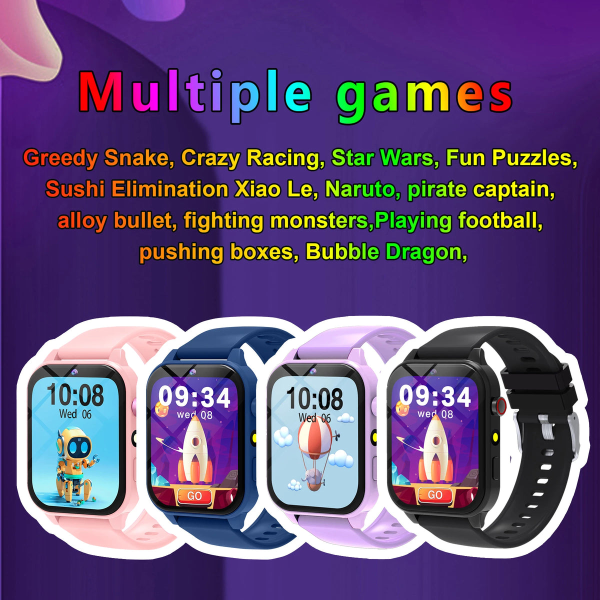 Kids Smartwatch Game Flashlight Toy Waterproof Electronics Touch Screen HD Camera Alarm Children watch Boy Girl Birthday Gift Vue