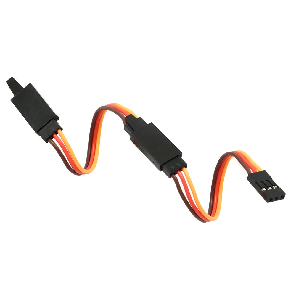 10Pcs 100 /150 / 200 / 300 / 500 / 1000mm Anti-loose 60 core Servo Extension Lead Wire Cable For RC Futaba JR Male to Female Vue