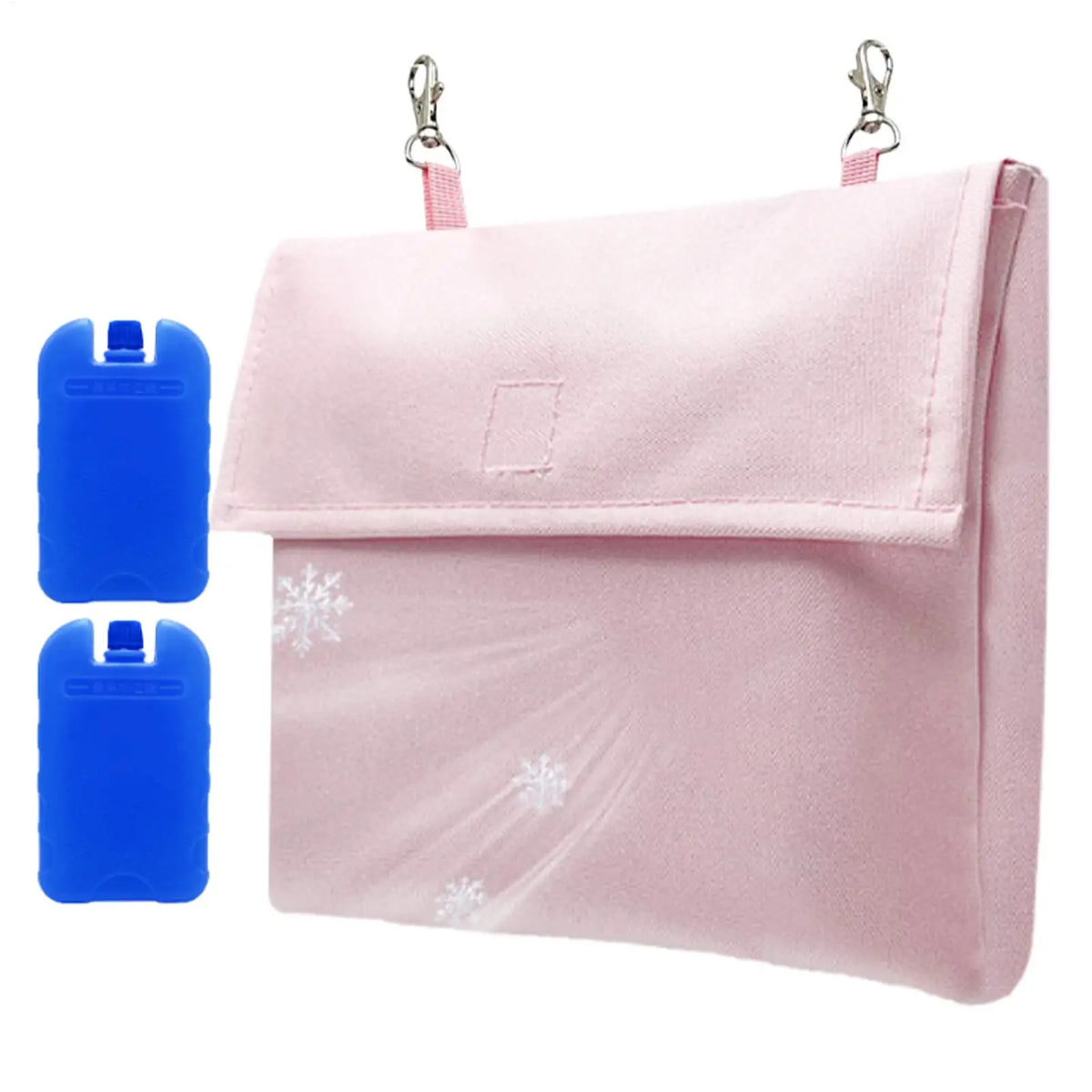 Reusable Pet Cage Ice Pack w/Pouch, Summer Cooling Pad for Hamster Chinchilla, Small Animal Cooler for Rabbits Hedgehog Hot Days Vue