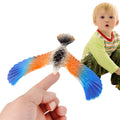 Balancing Eagle Bird Toy w/Pyramid Stand Physics Gravity Balance Desk Decor Educational Science STEM Finger Game for Kids Adult Vue 1pcs Random color