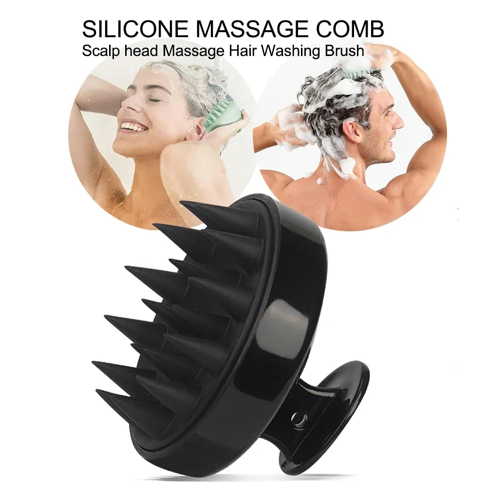 Silicone Head Scalp Massage Comb Hair Washing Brush Soft Scalp Massager for Hair Growth Shampoo Brush Shower Comb Hair Care Vue