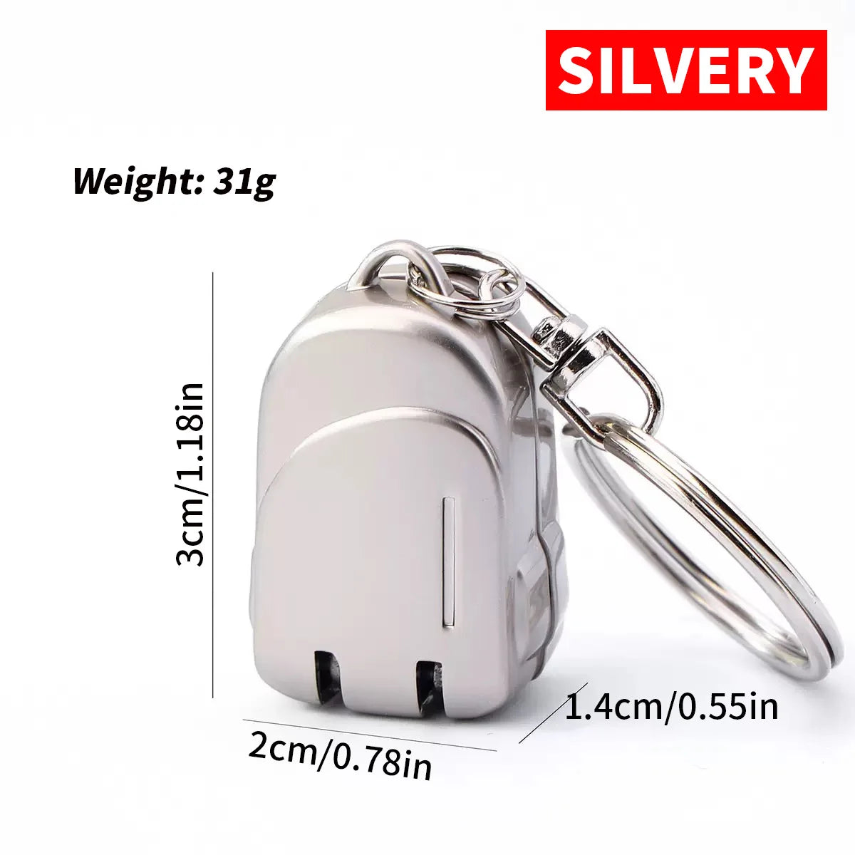 Stainless Steel Exquisite Luggage Keychain Foldable Nail Cutter Nail Clippers Rotary Toenail Fingernail Manicure Trimmer Vue 1pc silvery