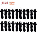 1-10Pairs Fashion Magnetic Hand Holding Socks with Cute Eye Pattern Couple Mid Calf Socks Unisex Funny Socks for Casual Outfit Vue One Size Black-10Pairs