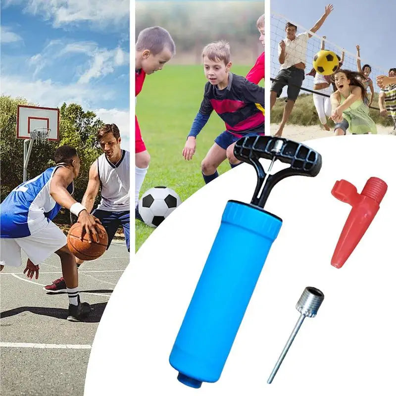 Portable Ball Hand Pump – Basketball, Football & Volleyball Sports Ball Pump Vue