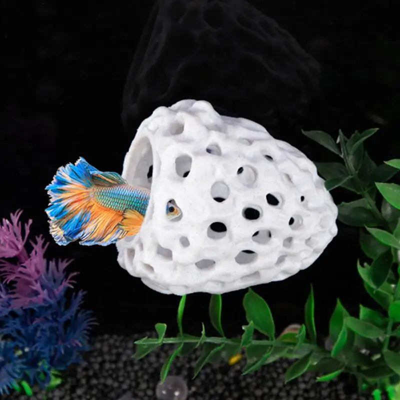 Aquarium Shrimp & Betta Fish Hide Cave | Tank Decoration Aquarium Hide Cave Vue