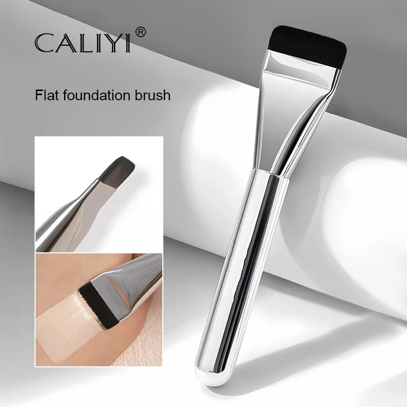 CALIYI Ultra Thin Foundation Brush Lightweight Flat Contour Brush Blending Foundation Cream Makeup Brushes Make Up Tools Vue