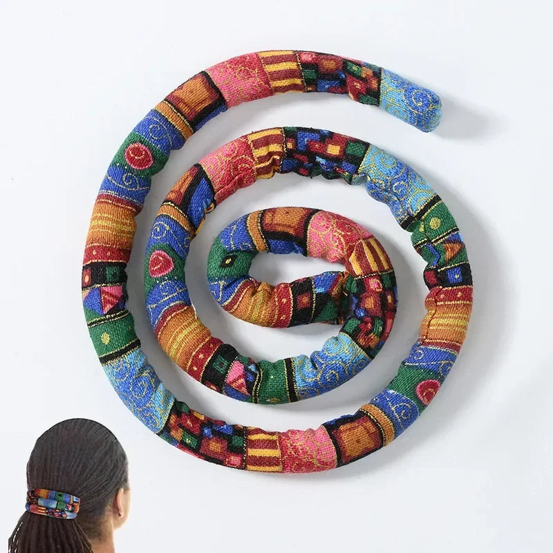 6 Boho Hair Accessories Bendable Hair Bands Ethnic Style Hair Ropes Horsetail Headband Colorful Dreadlocks Long Ponytail Hairpin Vue Colorful