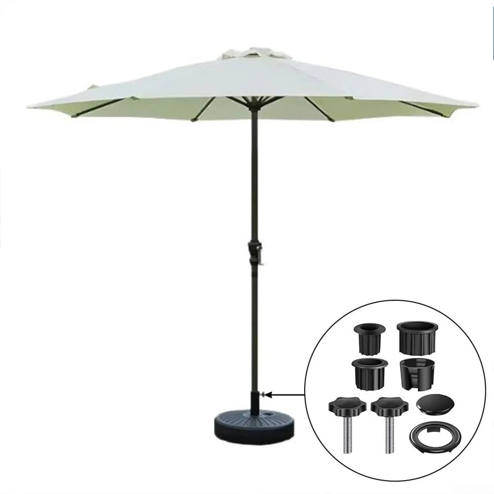 8pieces Plastic Parasol Stand Replacement Parts For Most Beach Backyard Balcony Umbrella Hole Vue