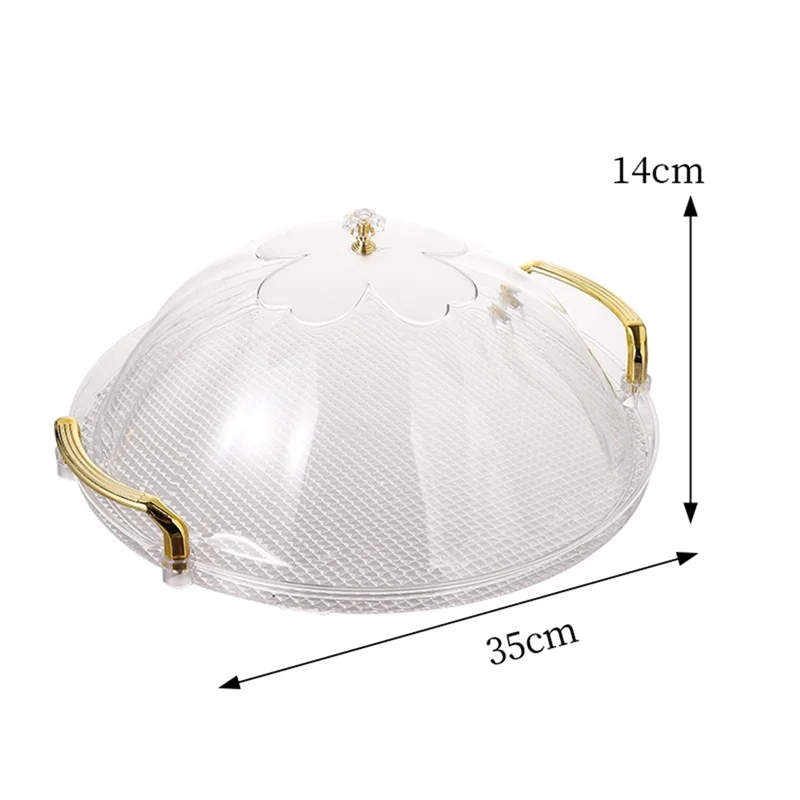 Cake Stand, Round Tray With Lid, Multipurpose Tray With Handle For Tea Breakfast Office Coffee Tableabkw Vue