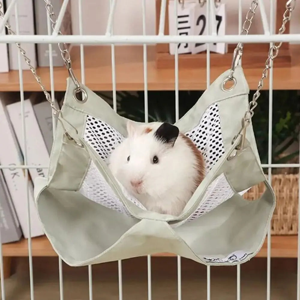 Polyester Double-layer Hamster Hammock Comfortable Breathable Squirrel Hanging Cage House Waterproof Easy to clean Vue