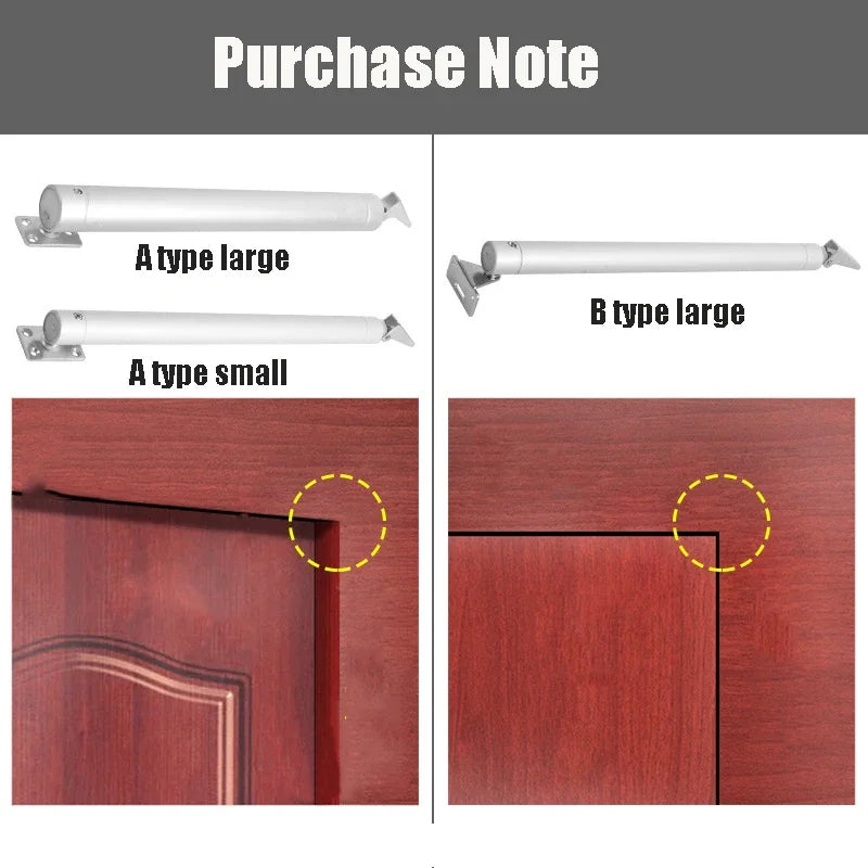 Automatic Door Closer 60kg Adjustable Gas Spring | Soft Close Door Closer Vue