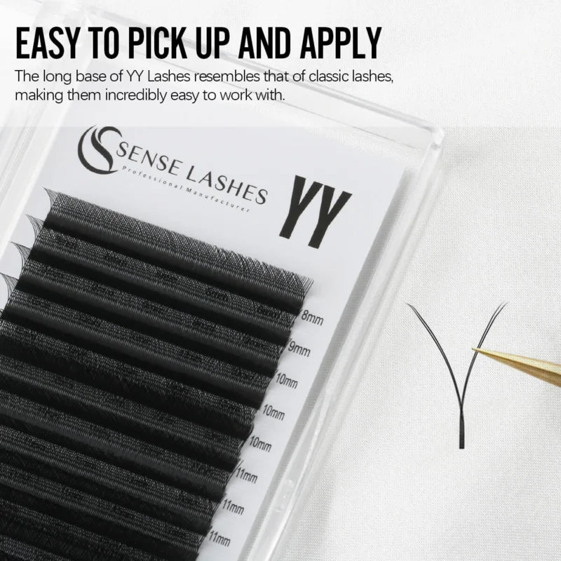Sense Lashes YY Shape Premade Volume Fan Eyelash Extensions Eyelash Extensions Vue